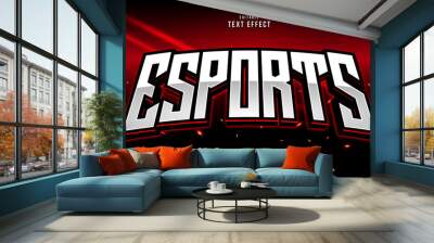 Esport editable text effect Wall mural