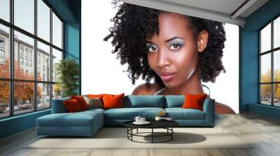 black woman face Wall mural