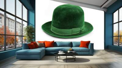 green hat Wall mural