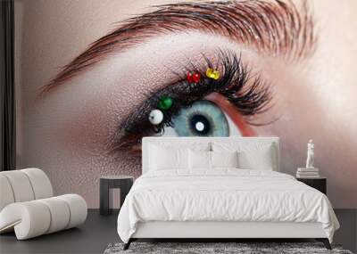 macro eye Wall mural