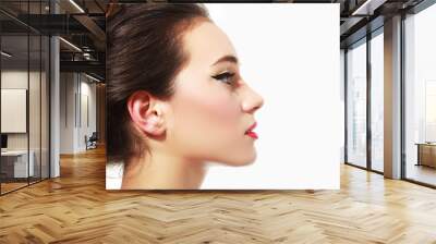 Profile portrait Wall mural