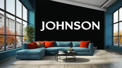 JHONSON.elegant luxury vintage font vector Wall mural