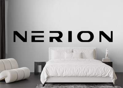 Nerion, modern futuristic typeset display font	 Wall mural