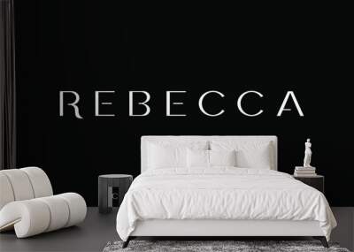 rebecca, the luxury font vector alphabet collection Wall mural