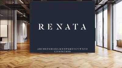 renata. the luxury elegant royal font alphabet vector set Wall mural