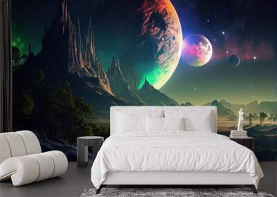 planet landscapes Wall mural