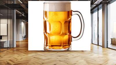 mug of beer isolated on transparent background. Wall mural