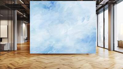 Blue watercolor abstract background Wall mural