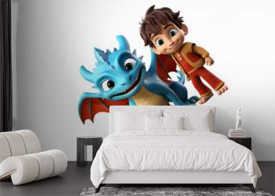 cartoon dragon Wall mural