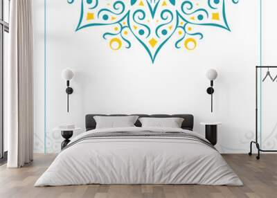 Colorful mandala pattern banner concept Wall mural