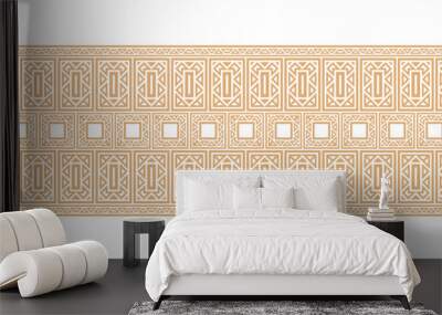 ornament style ethnic seamless borders set Wall mural