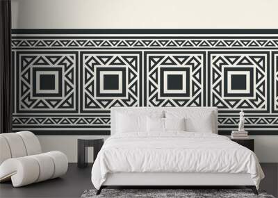 ornament style ethnic seamless borders Wall mural