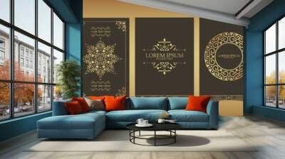 Premium ornamental book cover design Wall mural