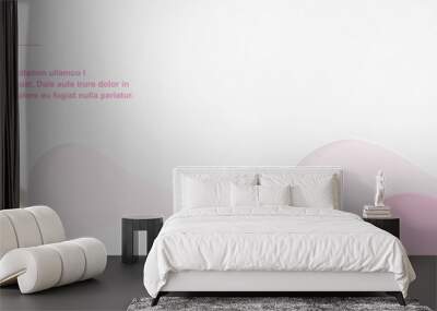 Stylish pink paper cut layers background Wall mural