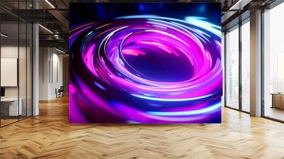 Purple Spiral Vortex Wall mural