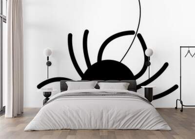 Black Scary Spider Wall mural