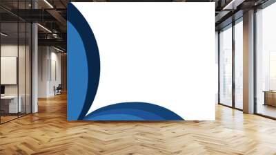 Corner Wave Blue Element Wall mural