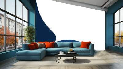 Corner Wave Blue Element Wall mural