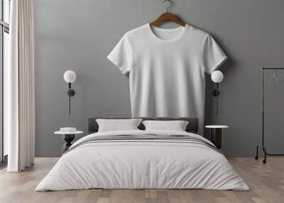 Mockup white t shirt Wall mural