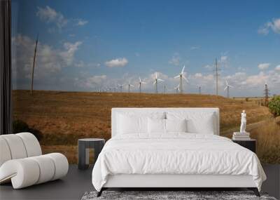 Wind turbine in the field Wall mural