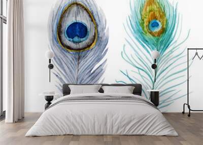 Peacock feather Wall mural