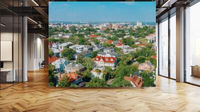 The resdential suburb of historical homes of Charlestowne, Charleston, South Carolina, United States. Wall mural