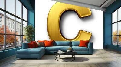 The letter C in gold Wall mural