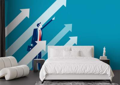 Business investment direction. Strategy and Planning concept Wall mural