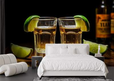 CHEERS: Tequila might not be an answer but it's worth a shot, Happy National Tequila Day Wall mural