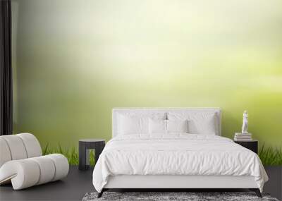 Grass and green nature blurred background Wall mural