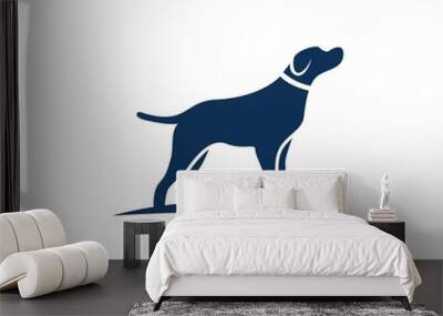 Dog logo Wall mural