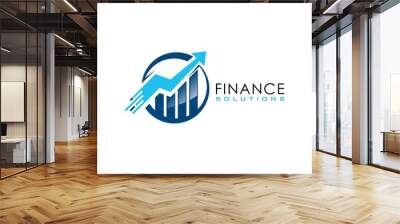 Financial logo Wall mural