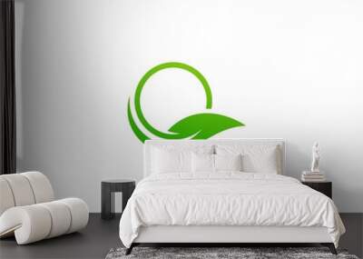 Leaf logo Wall mural