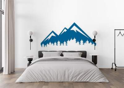 Mountain logo Wall mural