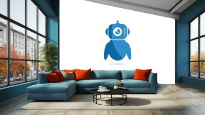 Robot logo Wall mural