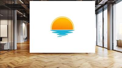 Sun logo Wall mural