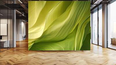 Abstract green wallpaper - Generative AI Wall mural