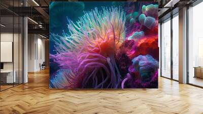 Surreal underwater life - Generative AI Wall mural