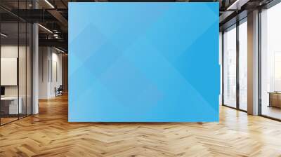 Blue vector gradient abstract background with shapes elements. Triangle and geometric square shape. Wall mural