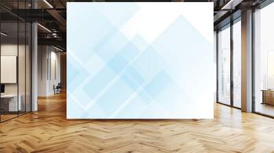 Vectors Blue gradient abstract background with shapes elements. Triangle and geometric square shape. Wall mural