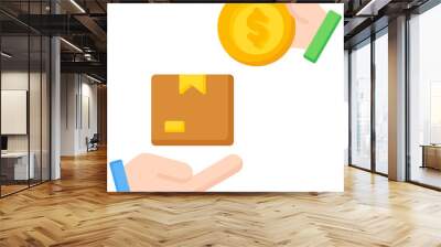 Cash On Delivery Icon Wall mural