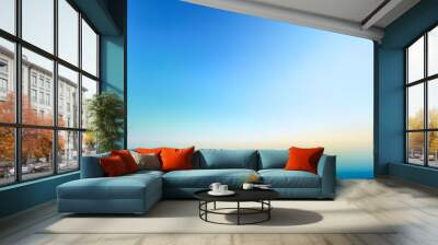 abstract backdrop with blue sky Wall mural