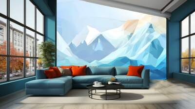 abstract background with landscape Wall mural