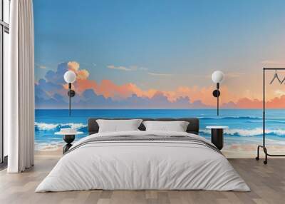 sea and sky Wall mural