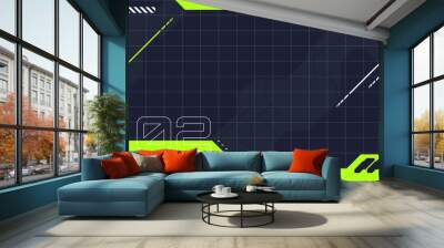 abstract background with futuristic and cyberpunk style design Wall mural