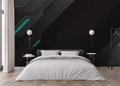 modern futuristic geometry cyber background Wall mural