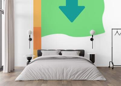 Income Icon Wall mural