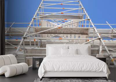 reliable iron scaffolding Wall mural