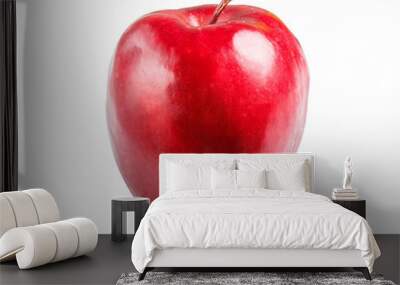 one red apple isolated on white background. Wall mural