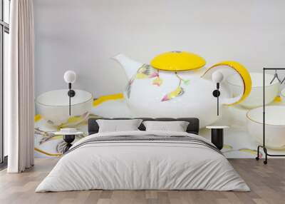 Ceramic tea set Wall mural